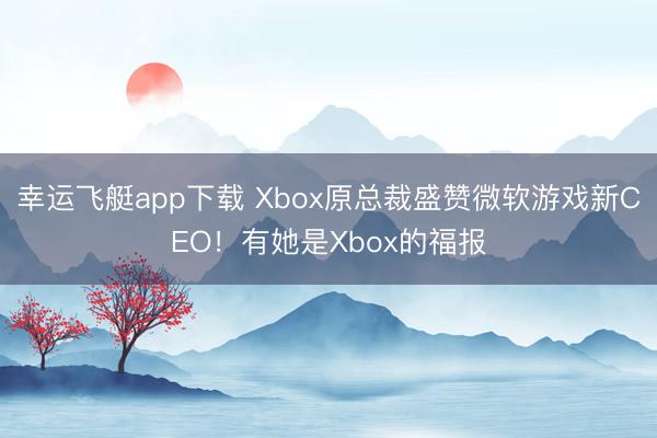 幸运飞艇app下载 Xbox原总裁盛赞微软游戏新CEO!有她是Xbox的福报
