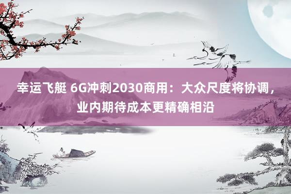 幸运飞艇 6G冲刺2030商用：大众尺度将协调，业内期待成本更精确相沿